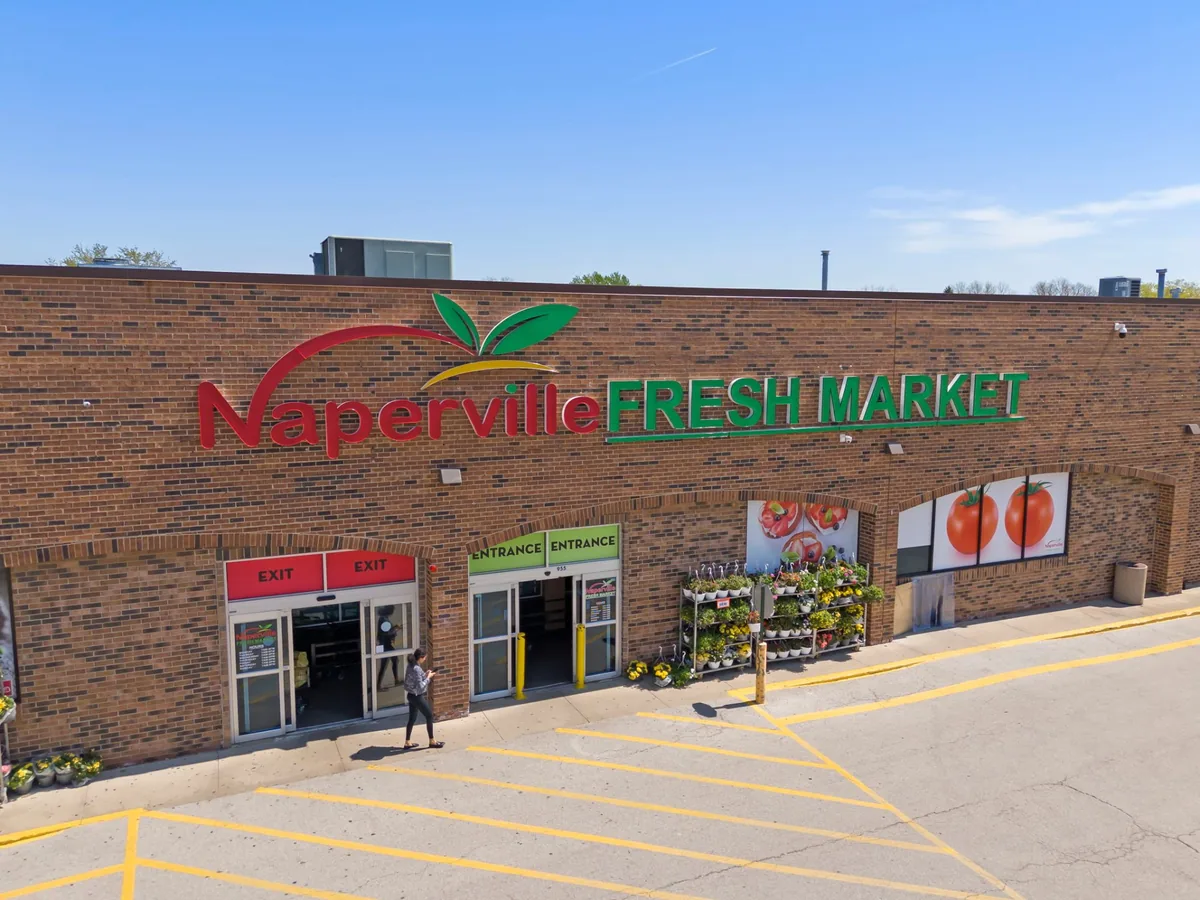 Naperville Fresh Market storefront at 955 W 75th St